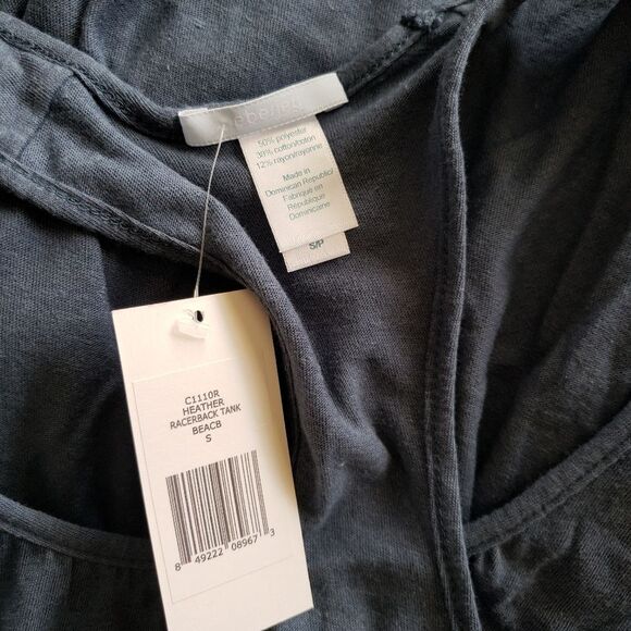 Eberjey Racerback Tank Top with Built-in Shelf Bra in Heather Women's Size Small - Picture 9 of 10